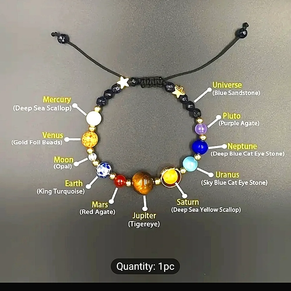 Solar System Bracelet Teacher Gifts Gift For Teen Natural Stone Chakra Bracelets